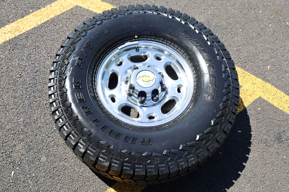 Thumbnail: 8x6.5 Polished Aluminum 2500 HD Wheels On Falken Rubitrek A/T 315/75/16