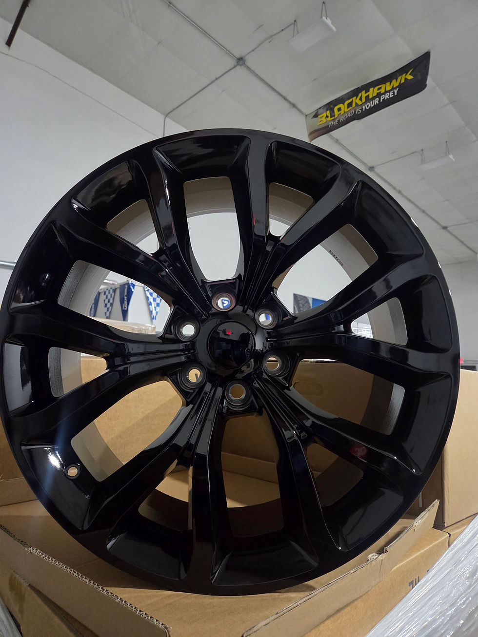 Thumbnail: 22'' Gloss Black Ford F-150 Wheels 6x135 Bolt Pattern