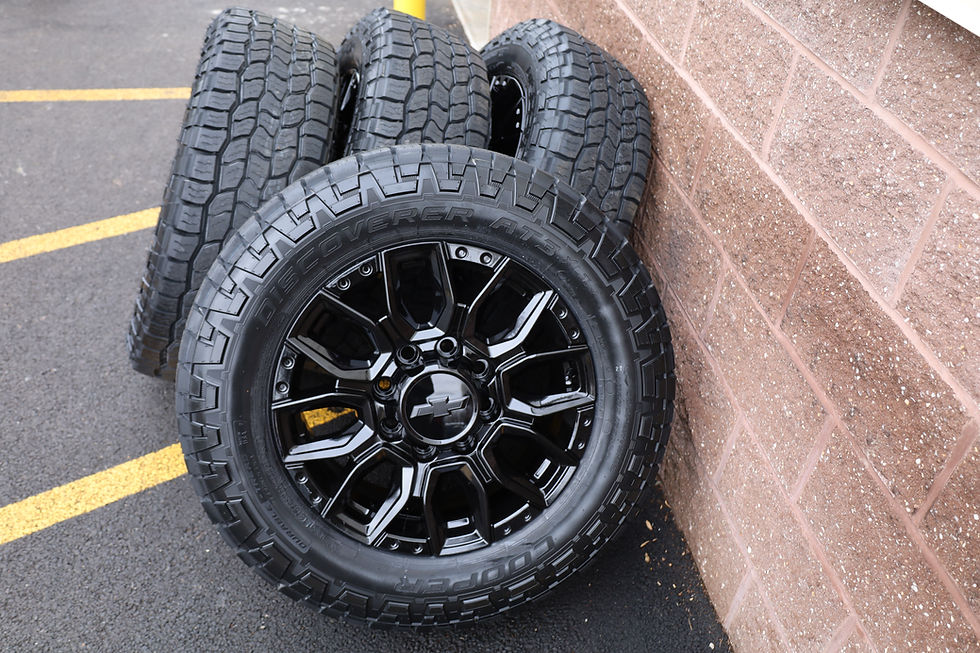 Thumbnail: 8x180 Gloss Black 20'' High Country Wheels On Cooper AT3 275/65/20s