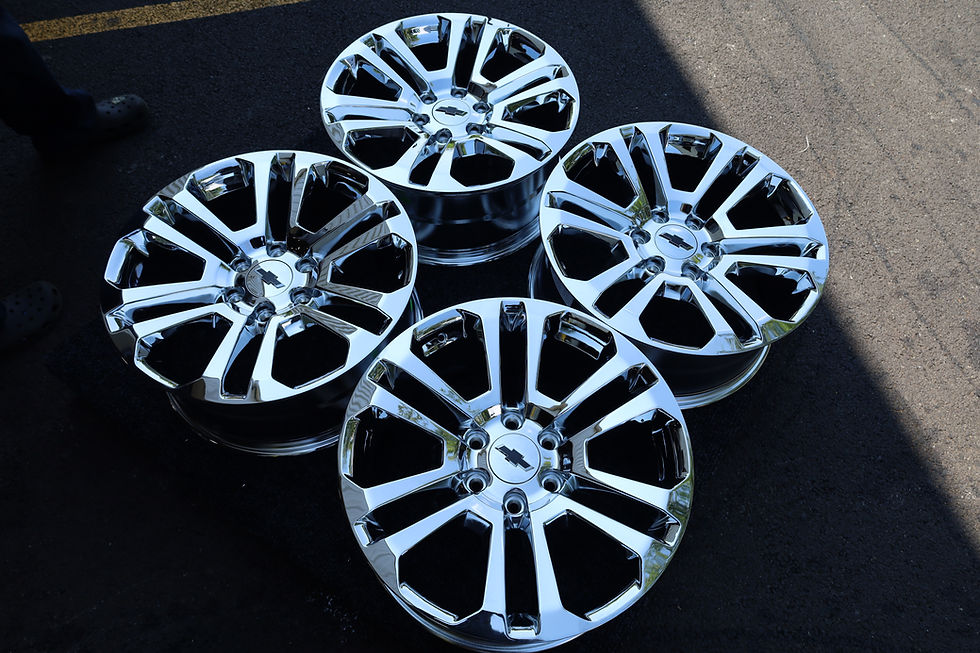 Thumbnail: 20'' Chrome High Country Wheels & Center Caps 6x5.5 Silverado/Denali/Sierra