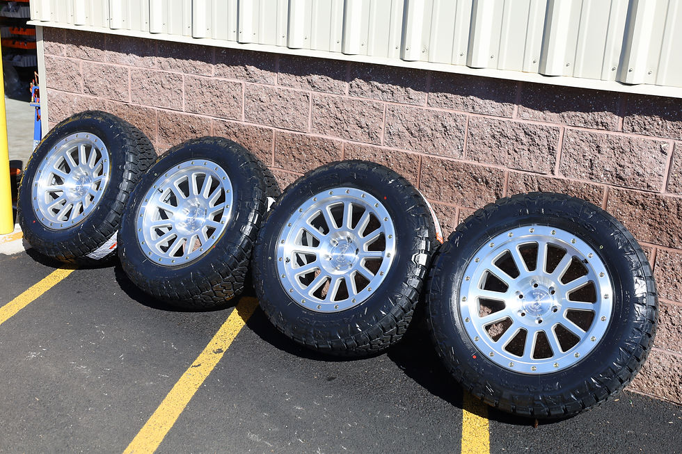 Thumbnail: 20'' Arena Ammo Machined Wheels Mounted on 275/60/20 Maxxis Razr ATs