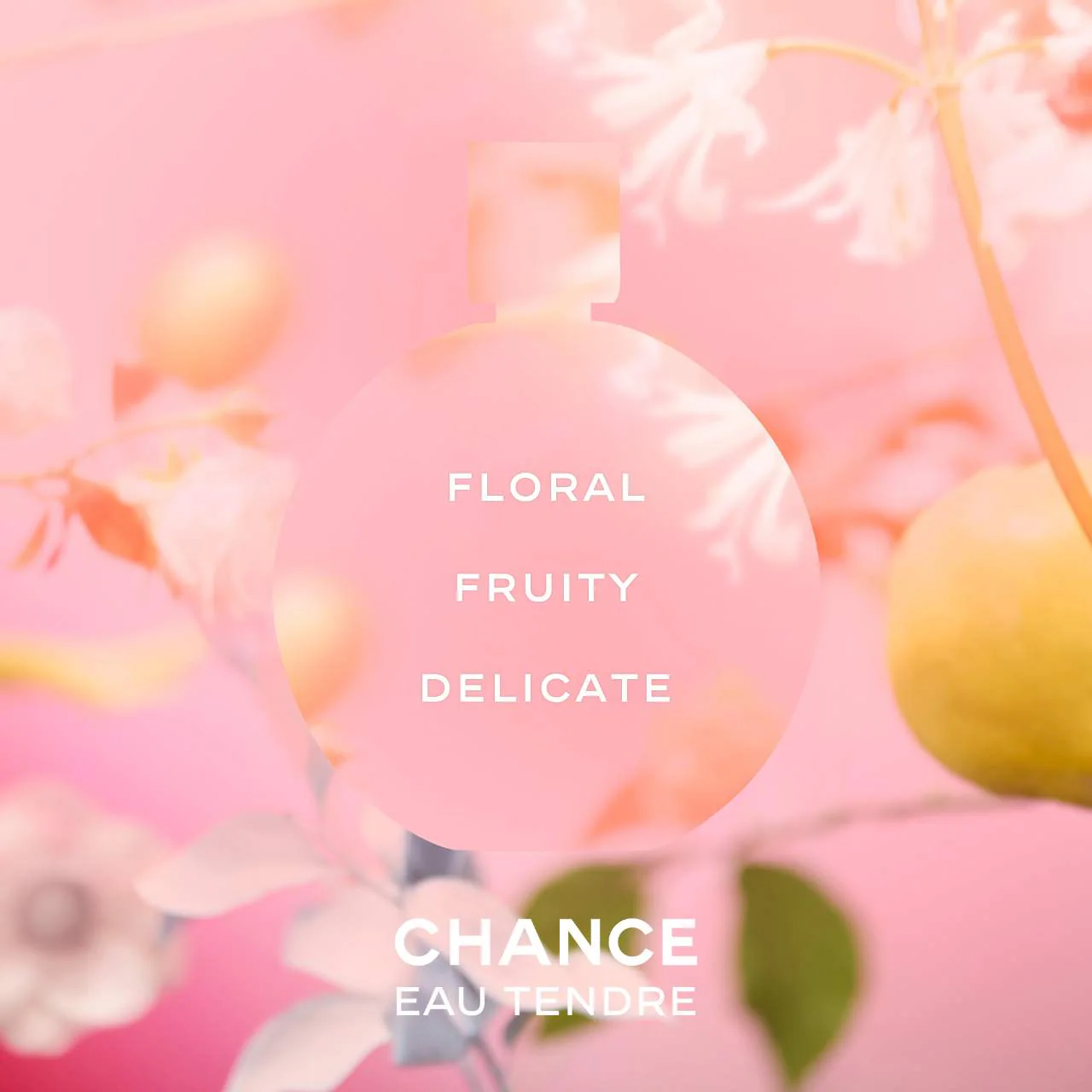 Pink background with flowers