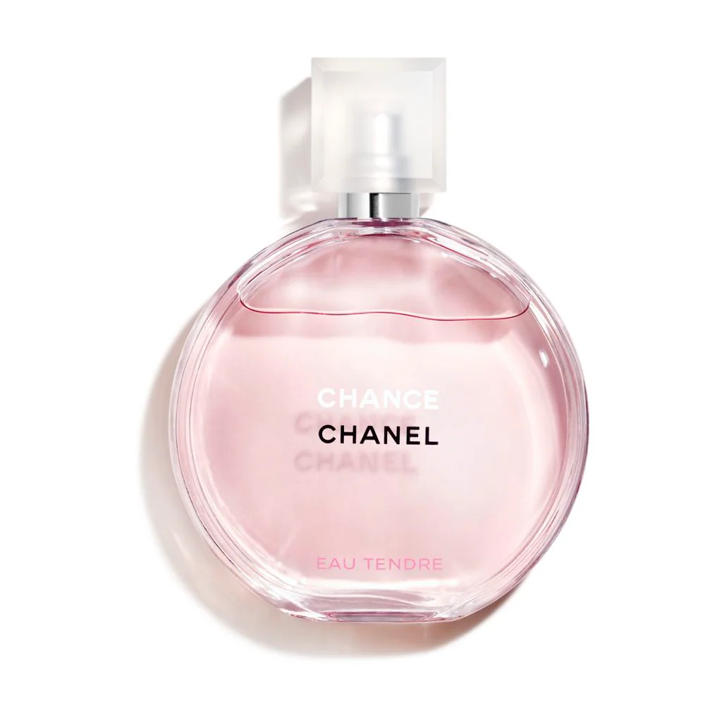 Pink perfume bottle