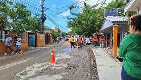 Avanza pavimentación de 600 metros lineales de concreto hidraulico en Willie Warren.