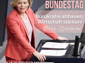 Rede im Deutschen Bundesstag : Bürokratie abbauen, Wirtschaft stärken