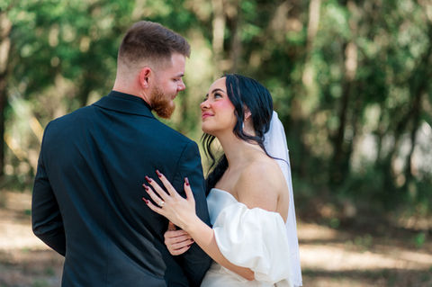 Couples portraits on wedding day in Jacksonville Florida