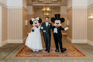 Wedding reception at Disney's grand Floridian convention center. Photo by Honeycomb Films.