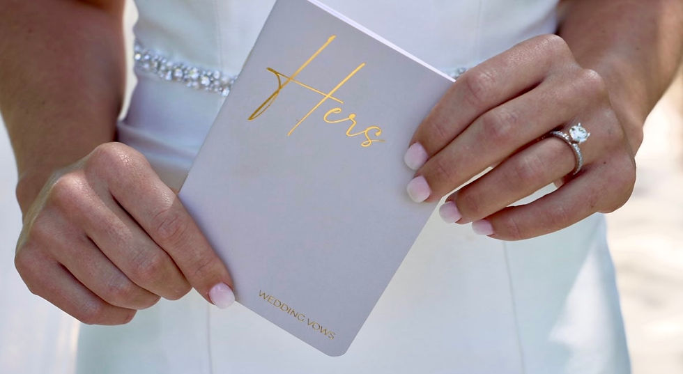 Bridal vow book
