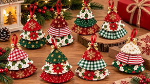 Árvore de Natal com Retalhos: Ideia Fácil para Decorar, Presentear e Fazer Chaveiros
