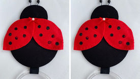 Porta pano de prato joaninha