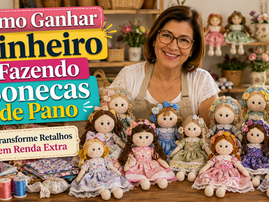 Como Ganhar Dinheiro Fazendo Bonecas de Pano