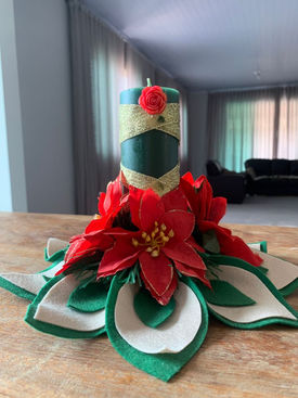 VELA DECORADA PARA O NATAL