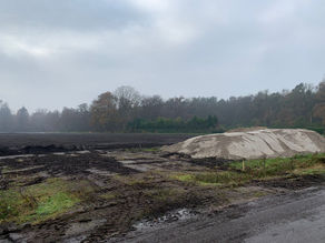 Extra grond toegevoegd op perceel