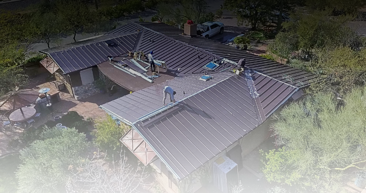 Western States: Western-Lok Standing seam metal roof system installed by ABRC in Tucson.