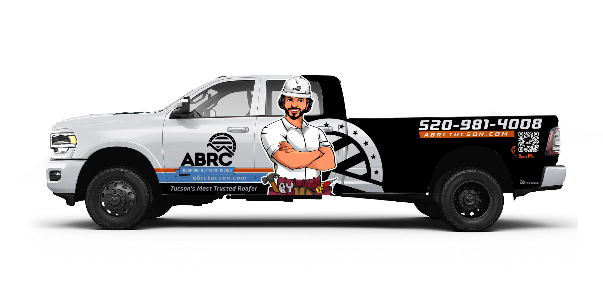 ABRC trucks. Tucson's #1 roofing contractor.