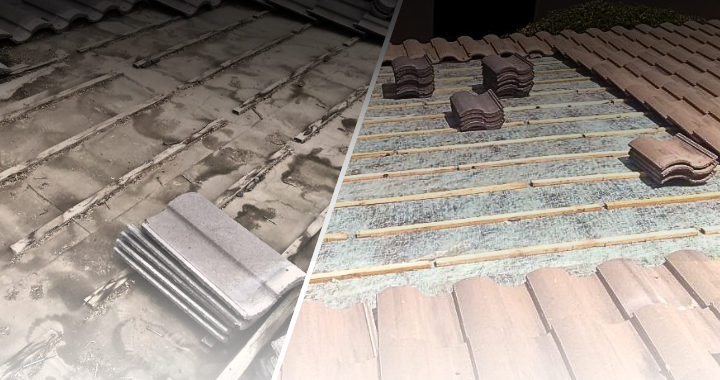 Tile roof repair performed by ABRC: Tucsons most trusted roofing company.