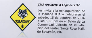 CMA invites you to the re-inauguration of Cub Scouts Den 831