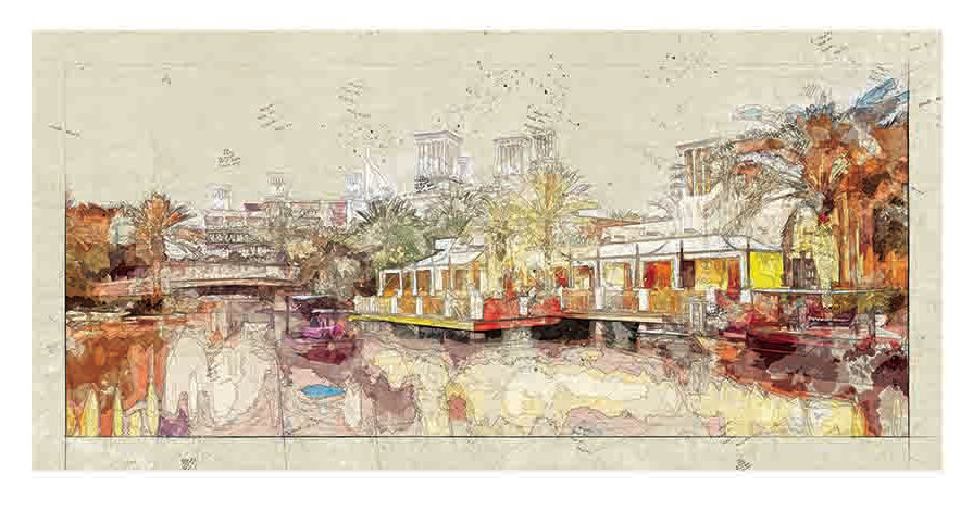 Madinat Jumairah / Dubai .... Giclee prined on Epson cold press paper 44*30inch