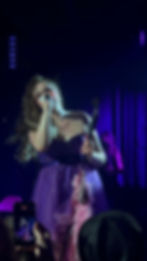 Eli performing 'Somebody I'm Not' at her NY show at Le Poussin Rouge