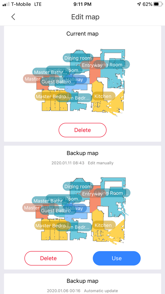 roborock clear map