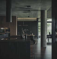 Technicolor Cinematic Interior with Baroque and Contemporary Fusion