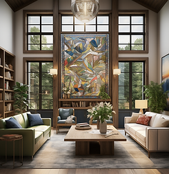 The Jewel Tone Forest House: 
A Maximalist Ode to Organic Brutalism