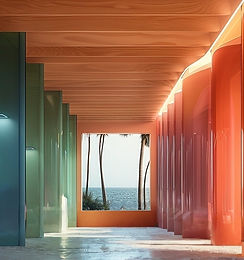 Mystique, Abstract Futuristic, Italian Rationalist Pop Up Store Interior Design