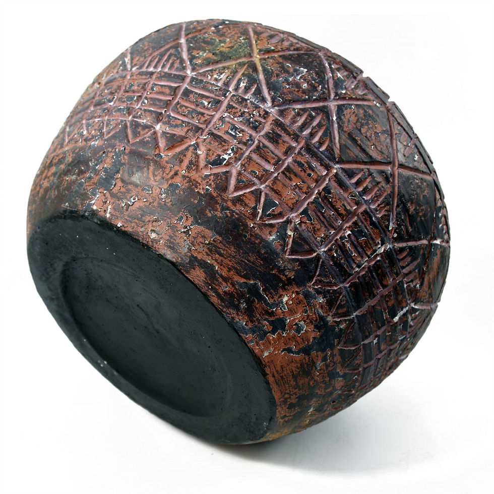 Thumbnail: 23cm x 30cm Large Aztec Vase Planter