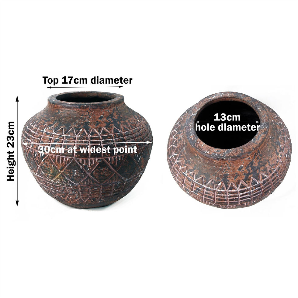 Thumbnail: 23cm x 30cm Large Aztec Vase Planter