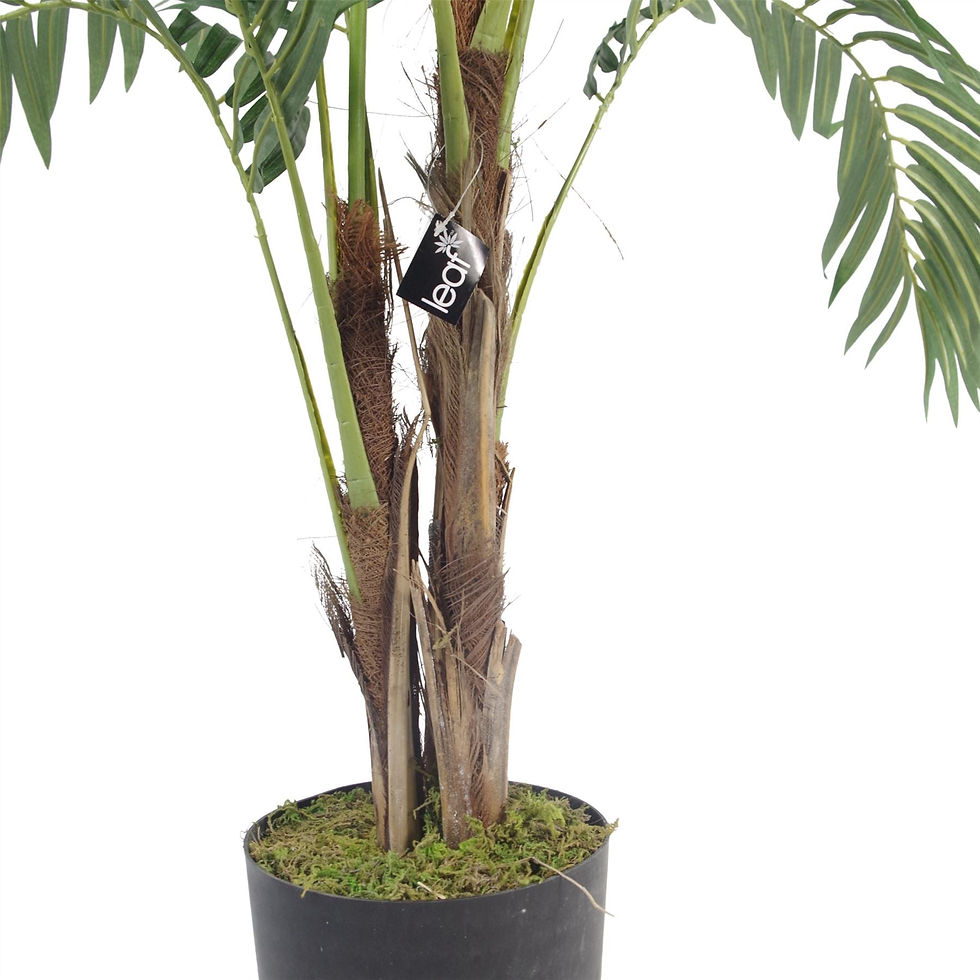 Thumbnail: 120cm Premium Artificial palm tree with pot with Copper Metal Planter