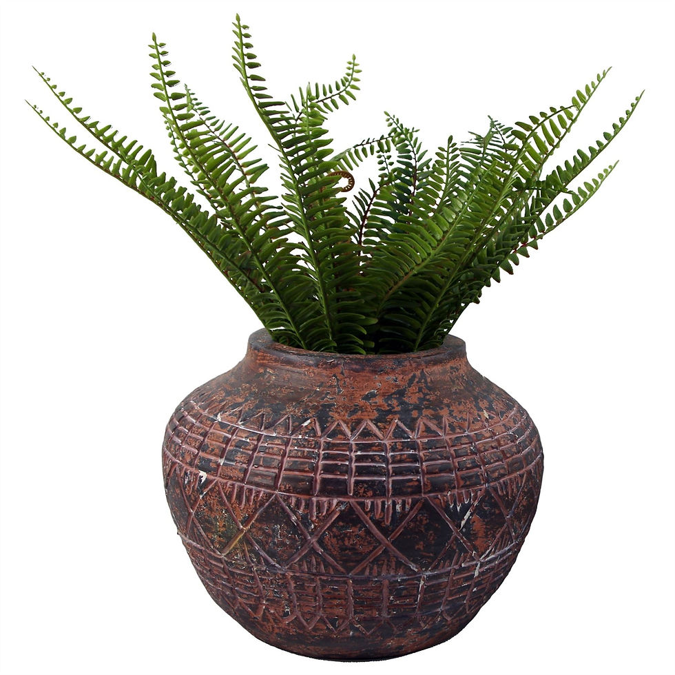 Thumbnail: 23cm x 30cm Large Aztec Vase Planter