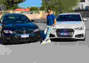 Yusof Mutahar Posing with His Cars