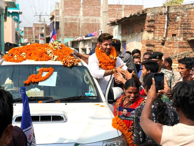 Chirag Paswan with his Fortuner