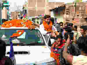 Chirag Paswan with his Fortuner