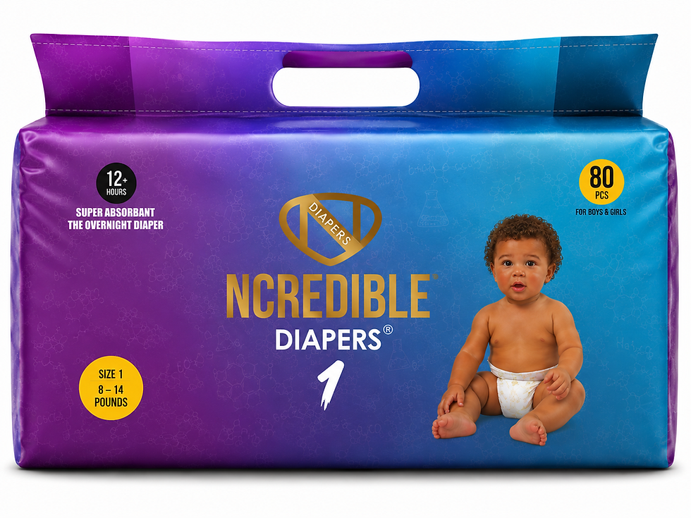Thumbnail: NCREDIBLE DIAPERS | SIZE 1 | 08–14 POUNDS