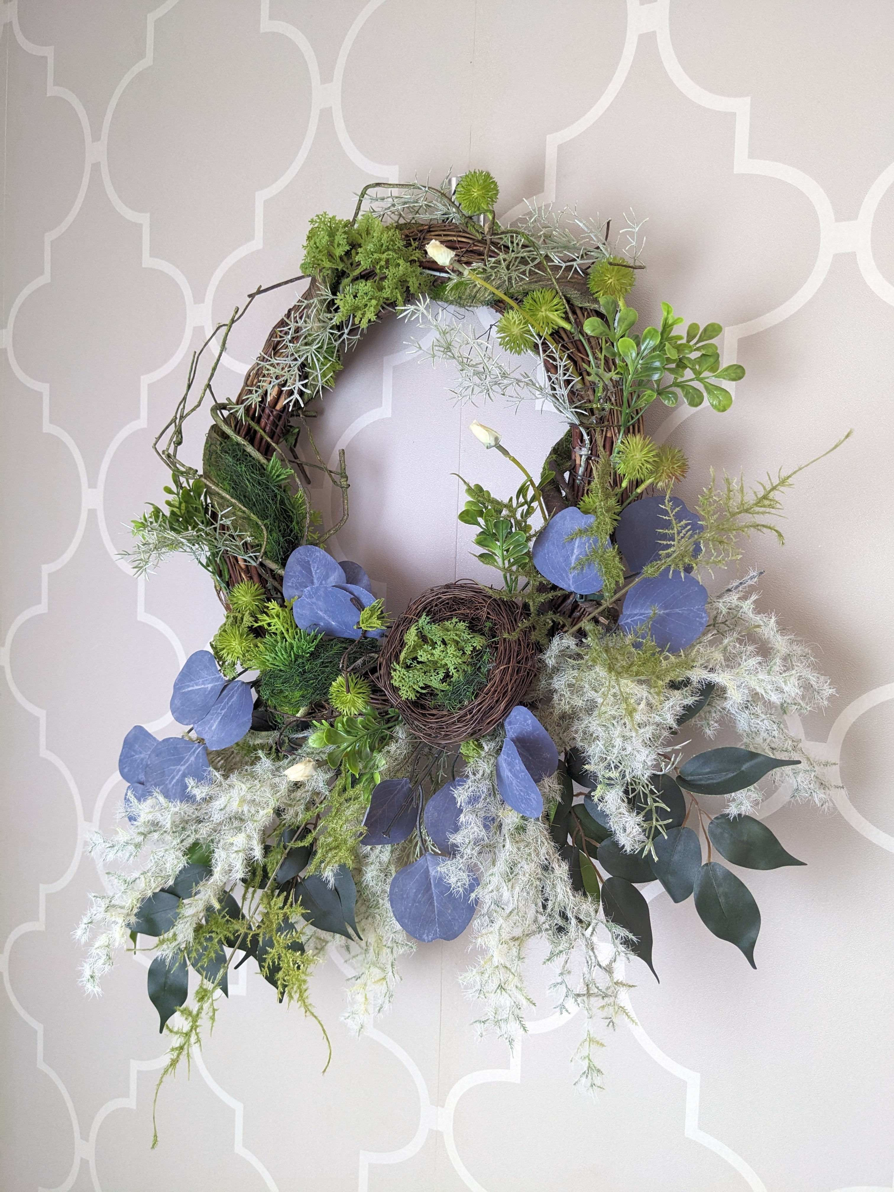 Home Tweet Home Bird Nest Grapevine Wreath