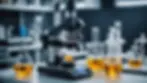 Zehir araştırmaları için laboratuvar ekipmanlarının yakın görünümü