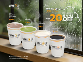 Hot drinks 20 baht