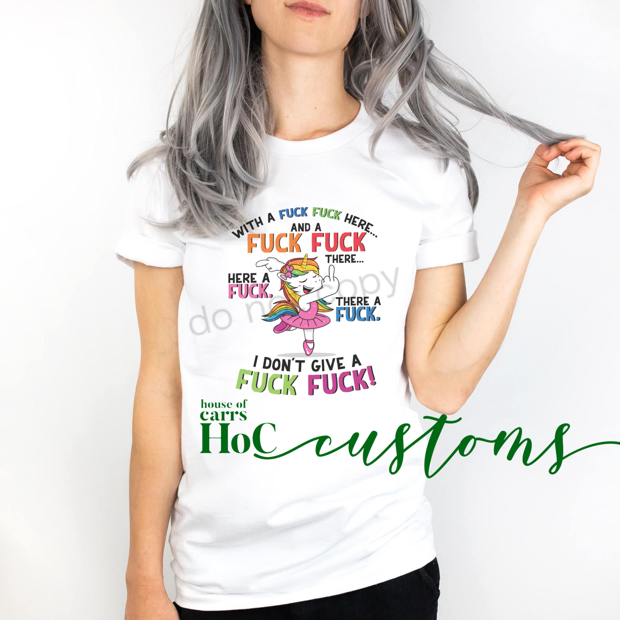 DON'T GIVE A F*CK Unicorn Crewneck *customized|HoC Customs