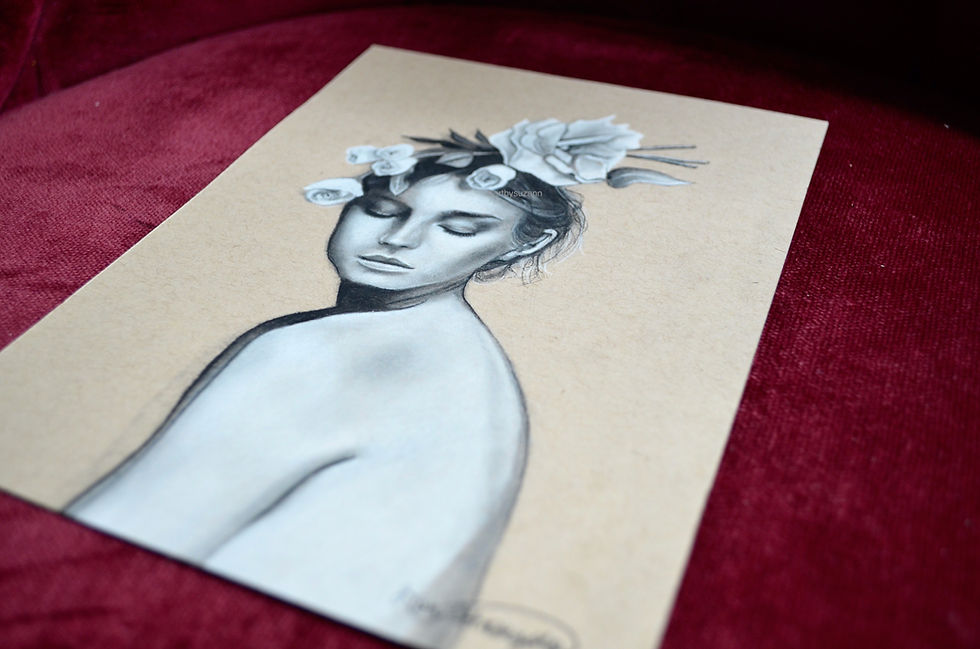 Thumbnail: "Flower Crown" / original drawing