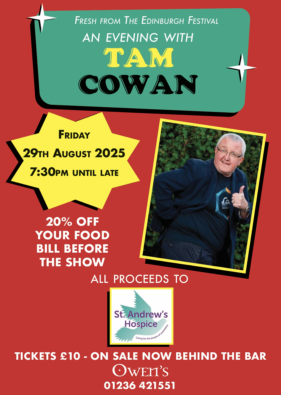 Evening With Tam Cowan