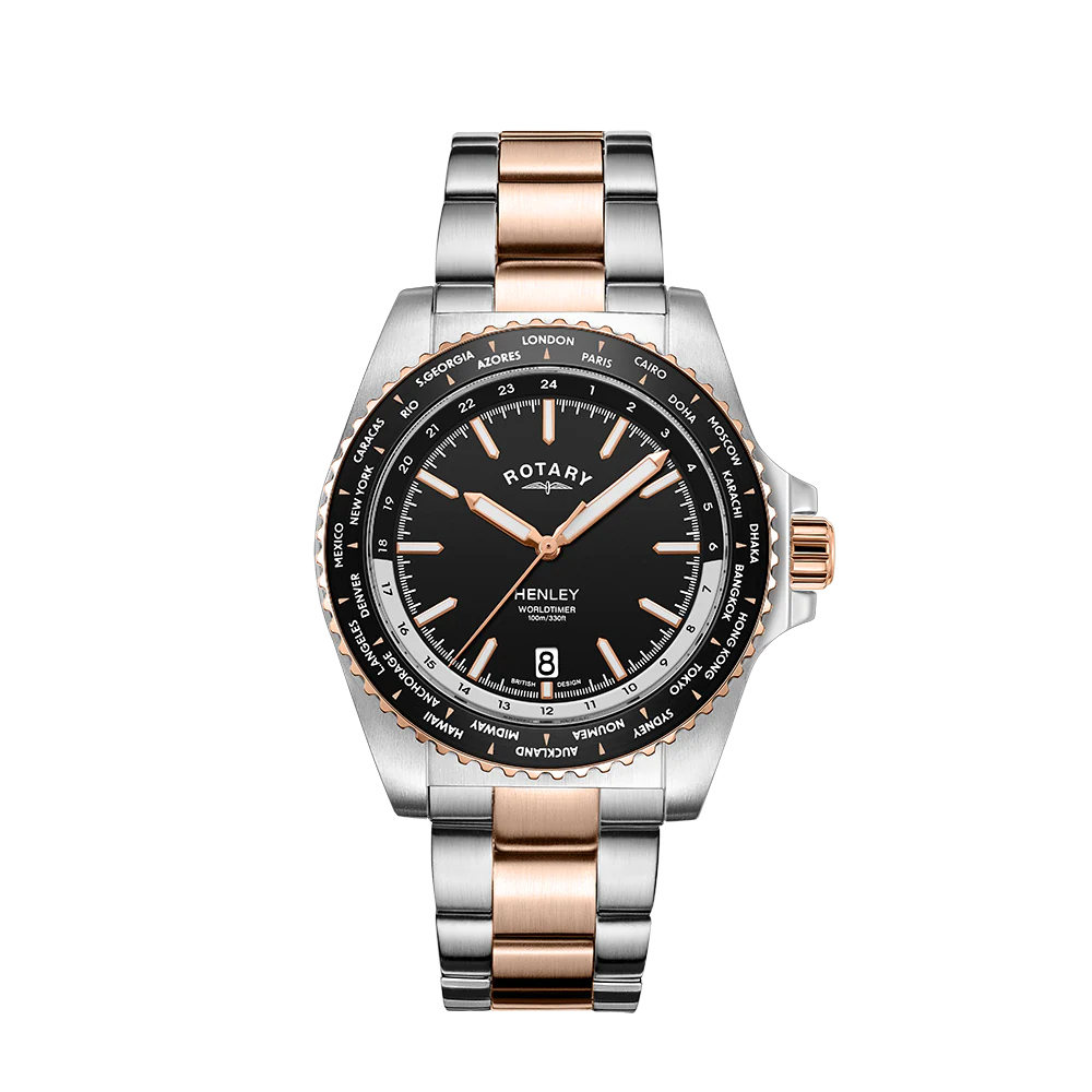 ROTARY HENLEY WORLDTIMER WATCH - GB05372/04