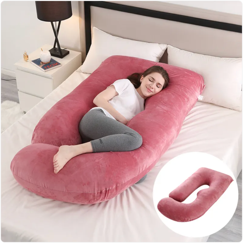 Thumbnail: Maternity Pillow Waist Support Side Sleeping Slope Pillow J-type
