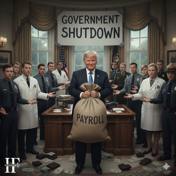 Trump refusing to backpay furloughed federal employees.