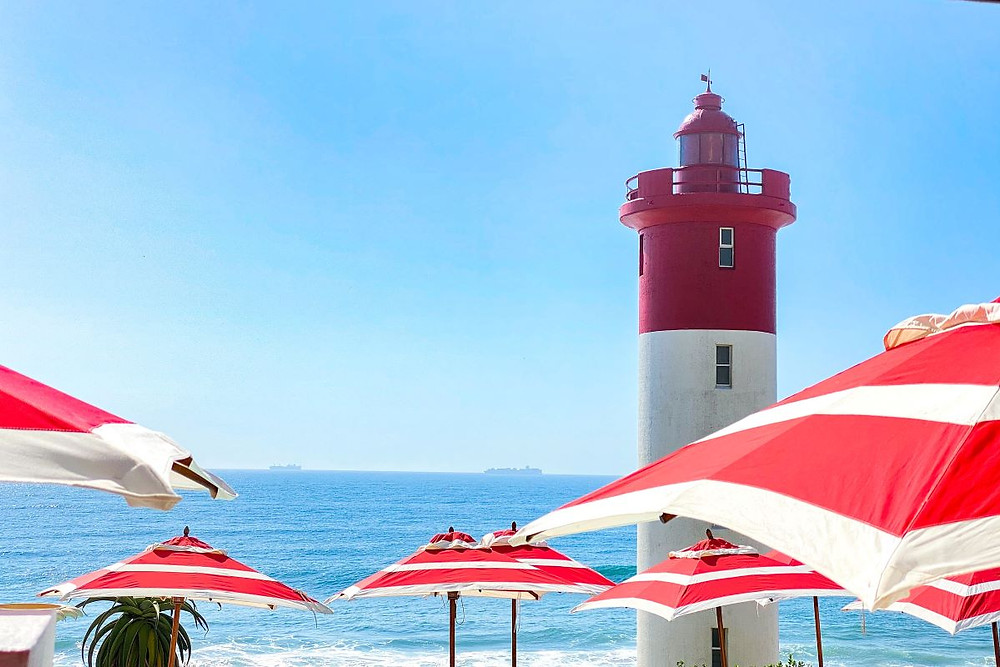 Lighthouse views from the Oyster Box hotel in Umhlanga
