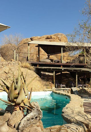 Swimming Pool at the Ondudu Safari Lodge in Namibia