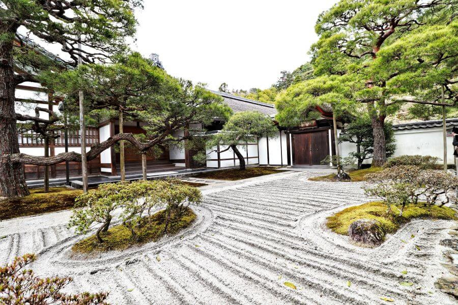 The Sea of Silver Sand at Ginkaku-ji temple in Kyoto