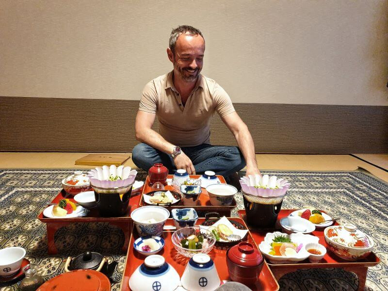 Dinner at Ekoin temple is shojin ryori vegetarian cuisine