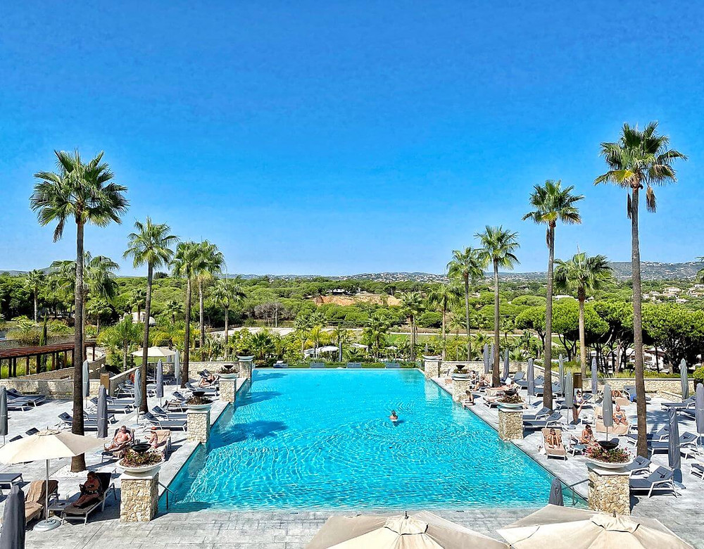 Swimming pool at the lovely Conrad Algarve Hotel