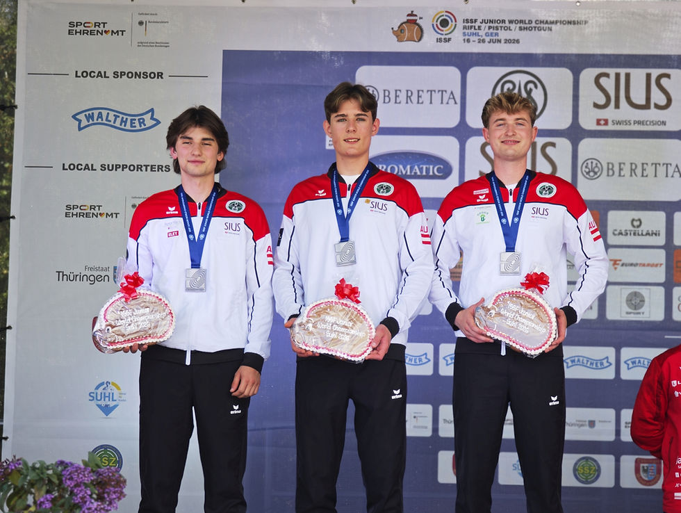 Michail Sidenko gewinnt Silber bei der Junioren-Weltmeisterschaft in Suhl (Deutschland)